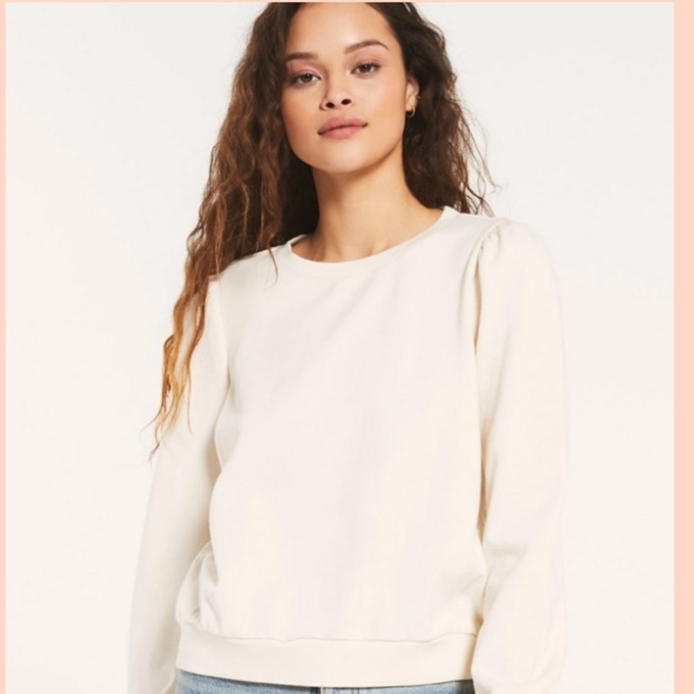 Z supply puff sleeve sweatshirt size L